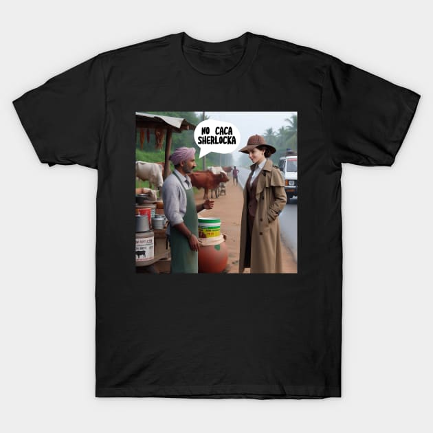 No caca Sherlocka T-Shirt by DadOfMo Designs